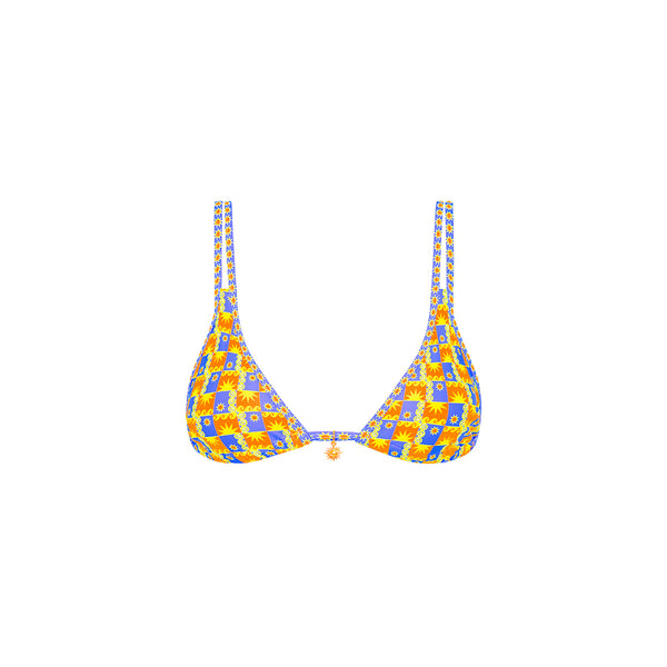 Twin Strap Bralette Bikini Top - Sunburst