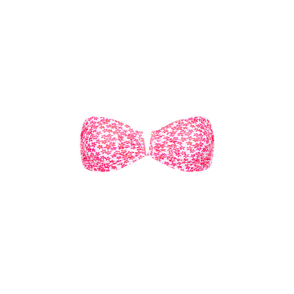 V Strapless Bandeau Bikini Top - Lovebug