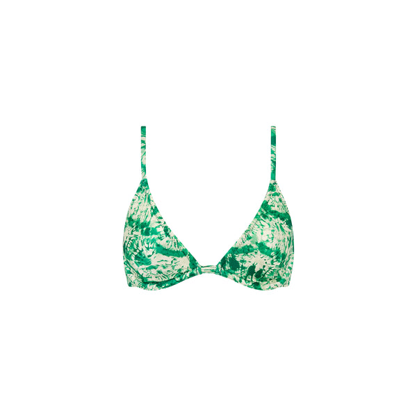 Underwire Triangle B-C Cup Bikini Top - Emerald Tides