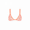 Twin Strap Bralette Bikini Top - Orange Fantasy