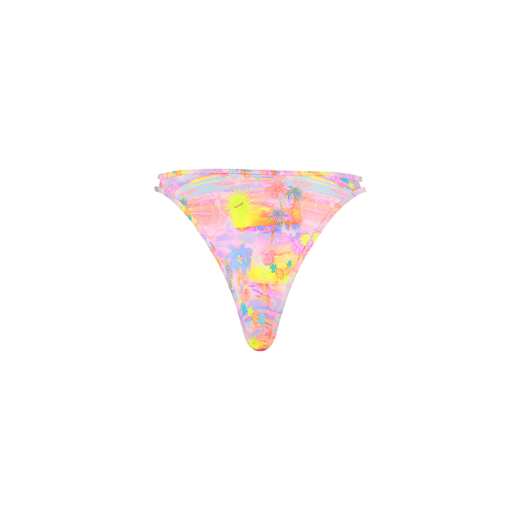 Twin Strap Cheeky Bikini Bottom - Sunset Universe