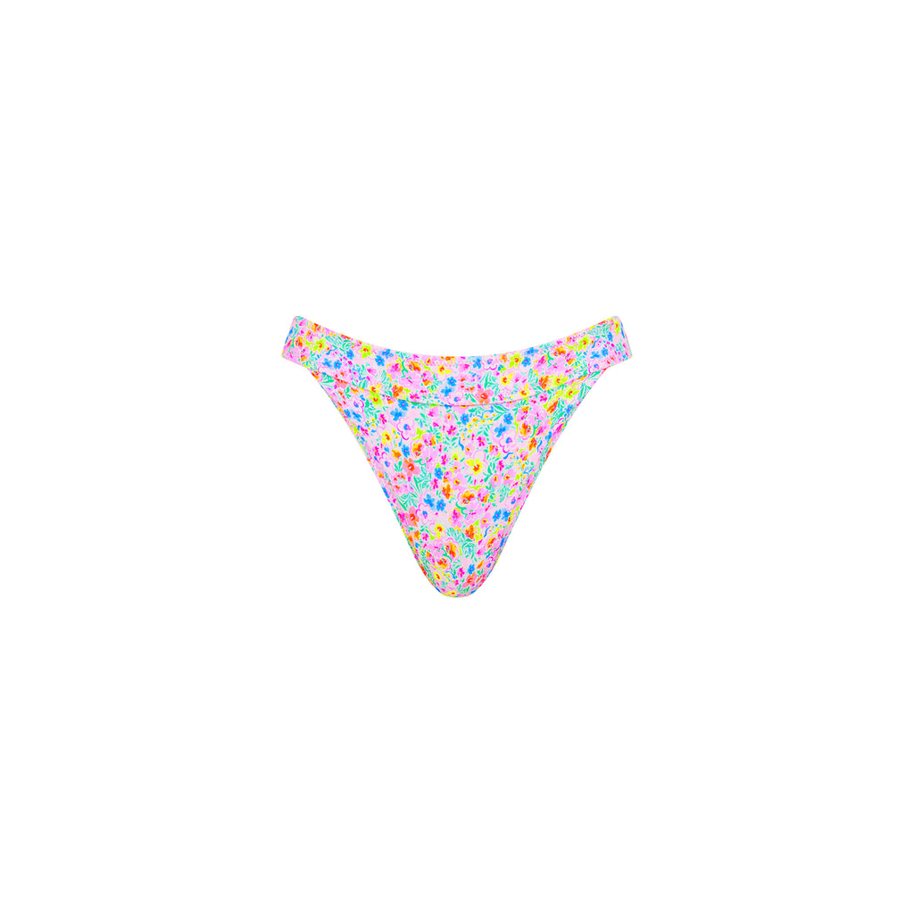 Wide Band Mid Full Coverage Bikini Bottom - Moonflower